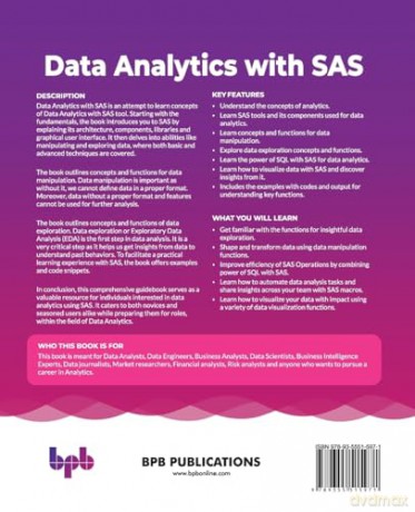 Data Analytics with SAS: Explore your data and get actionable insights with the power of SAS (English Edition) - Nishant Sidana [KSIĄŻKA]