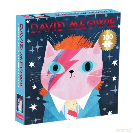David Meowie Music Cats 100 Piece Puzzle - Galison [PUZZLE]