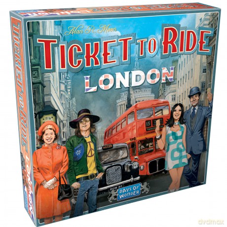 Days of Wonder | Ticket to Ride London Board Game | Ages 8+ | For 2 to 4 players | Average Playtime 10-15 Minutes [KSIĄŻKA]