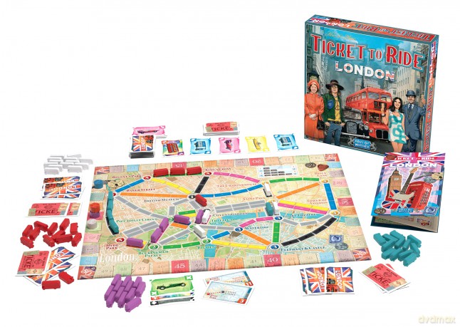 Days of Wonder | Ticket to Ride London Board Game | Ages 8+ | For 2 to 4 players | Average Playtime 10-15 Minutes [KSIĄŻKA]