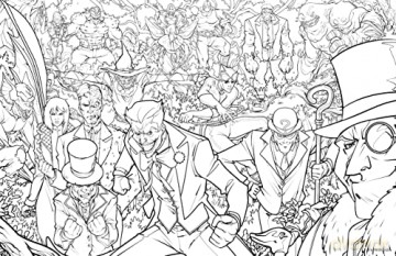 DC: Super-Villains: The Official Colouring Book - Titan Books [KSIĄŻKA]