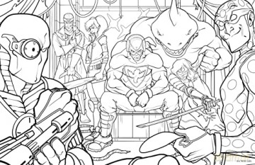 DC: Super-Villains: The Official Colouring Book - Titan Books [KSIĄŻKA]