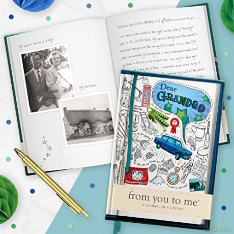 Dear Grandad, From You To Me: Guided Memory Journal To Capture Your Grandfather's Amazing Stories (Sketch Collection) - From You To Me [KSIĄŻKA]