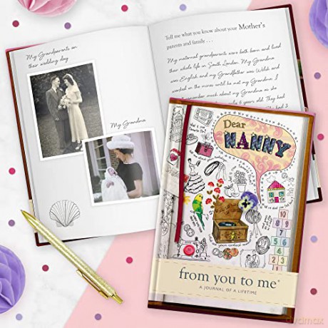 Dear Nanny, From You To Me: Guided Memory Journal To Capture Your Grandmother's Amazing Stories (Sketch Collection) (Journals of a Lifetime) - From You To Me [KALENDARZ]