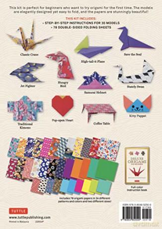 Deluxe Origami for Beginners Kit: 30 Classic Models with Amazing Folding Papers - Marc Kirschenbaum [KSIĄŻKA]