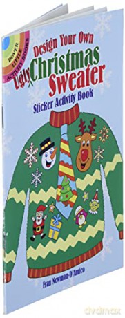 Design Your Own Ugly Christmas Sweater Sticker Activity Book (Little Activity Books) - Fran Newman-D'Amico [KSIĄŻKA]