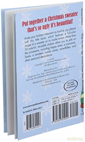 Design Your Own Ugly Christmas Sweater Sticker Activity Book (Little Activity Books) - Fran Newman-D'Amico [KSIĄŻKA]