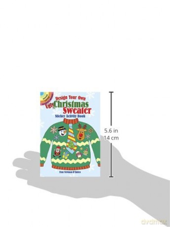 Design Your Own Ugly Christmas Sweater Sticker Activity Book (Little Activity Books) - Fran Newman-D'Amico [KSIĄŻKA]