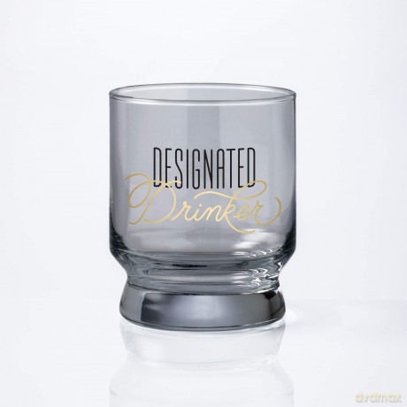 Designated Drinker Lowball Glass - Brass Monkey [KSIĄŻKA]