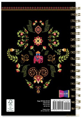 Designer Elephant 16-Month Weekly Planner September 2020 Planner Calendar [KSIĄŻKA]