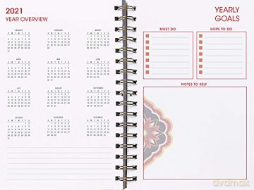 Designer Elephant 16-Month Weekly Planner September 2020 Planner Calendar [KSIĄŻKA]