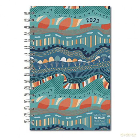 Designer Essentials September 2022-December 2023 Lifestyle Planner: Abstract Rhythm (DESIGNER ENGAGEMENT) [KSIĄŻKA]