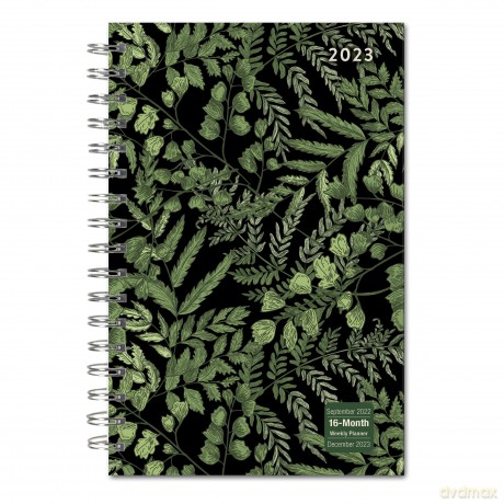 Designer Essentials September 2022-December 2023 Lifestyle Planner: Fancy Ferns (DESIGNER ENGAGEMENT) [KSIĄŻKA]