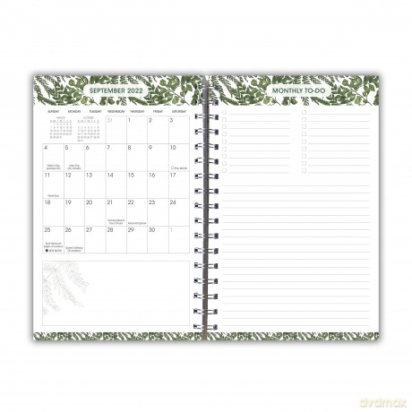 Designer Essentials September 2022-December 2023 Lifestyle Planner: Fancy Ferns (DESIGNER ENGAGEMENT) [KSIĄŻKA]