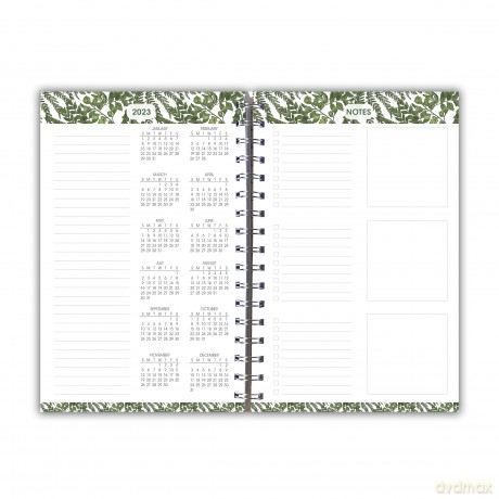 Designer Essentials September 2022-December 2023 Lifestyle Planner: Fancy Ferns (DESIGNER ENGAGEMENT) [KSIĄŻKA]