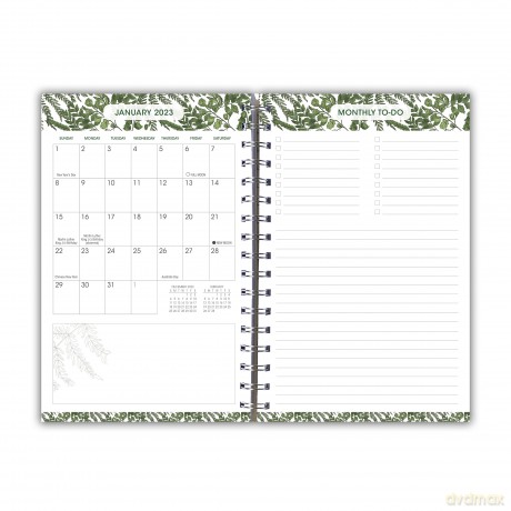 Designer Essentials September 2022-December 2023 Lifestyle Planner: Fancy Ferns (DESIGNER ENGAGEMENT) [KSIĄŻKA]