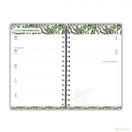 Designer Essentials September 2022-December 2023 Lifestyle Planner: Fancy Ferns (DESIGNER ENGAGEMENT) [KSIĄŻKA]