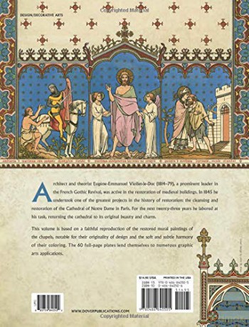Designs and Ornaments from the Chapels of Notre Dame (Dover Pictorial Archive) - Eugene-Emmanuel Viollet-le-Duc [KSIĄŻKA]