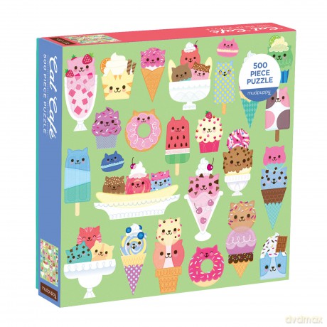 Dessert Cats 500pc Puzzles: 500 Piece Puzzle - Mudpuppy [PUZZLE]