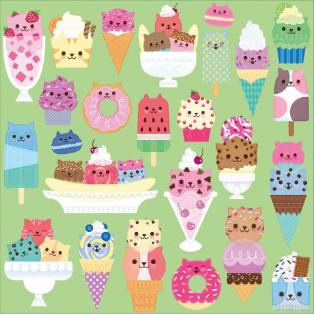 Dessert Cats 500pc Puzzles: 500 Piece Puzzle - Mudpuppy [PUZZLE]
