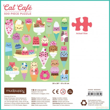 Dessert Cats 500pc Puzzles: 500 Piece Puzzle - Mudpuppy [PUZZLE]