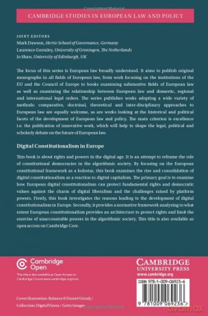 Digital Constitutionalism in Europe: Reframing Rights and Powers in the Algorithmic Society (Cambridge Studies in European Law and Policy) - Giovanni De Gregorio [KSIĄŻKA]