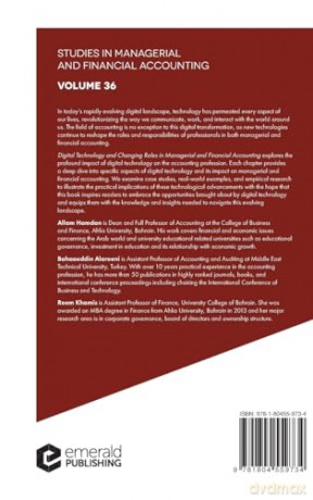 Digital Technology and Changing Roles in Managerial and Financial Accounting: Theoretical Knowledge and Practical Application: 36 (Studies in Managerial and Financial Accounting, 36) - Allam Hamdan [KSIĄŻKA]