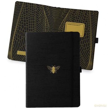 Dingbats* - Pro B5 Lined Large Notebook - PU Leather Hardcover Journal for Work, Travel, Writing - Pocket, Elastic Closure, Pen Holder, Bookmark - Dingbats* Notebooks [KSIĄŻKA]
