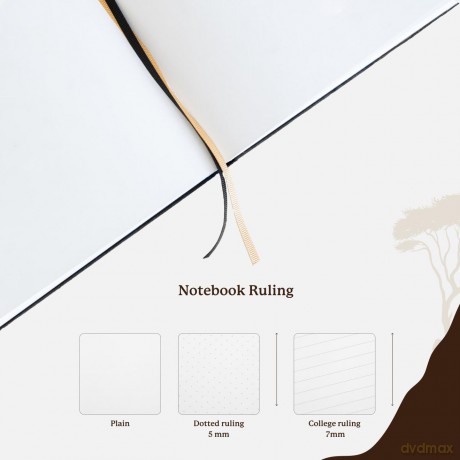 Dingbats* - Pro B5 Lined Large Notebook - PU Leather Hardcover Journal for Work, Travel, Writing - Pocket, Elastic Closure, Pen Holder, Bookmark - Dingbats* Notebooks [KSIĄŻKA]