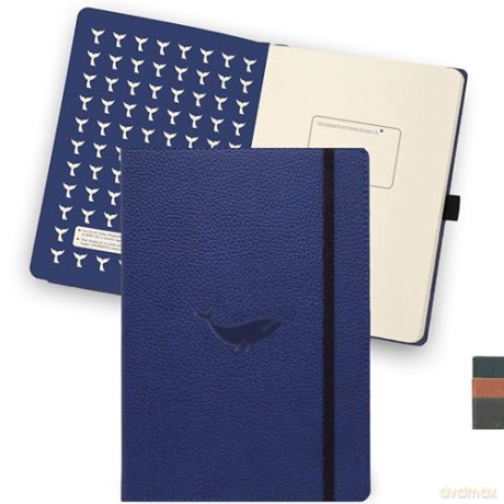 Dingbats* - Wildlife Dotted Extra Large A4 Notebook - PU Leather Hardcover Journal for Work, Writing - Pocket, Elastic Closure, Pen Holder, Bookmark - Dingbats* Notebooks [KALENDARZ]