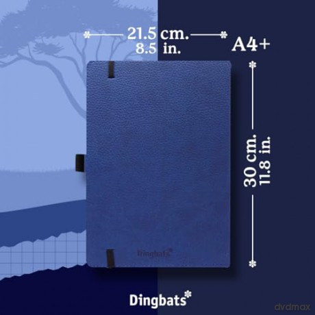 Dingbats* - Wildlife Dotted Extra Large A4 Notebook - PU Leather Hardcover Journal for Work, Writing - Pocket, Elastic Closure, Pen Holder, Bookmark - Dingbats* Notebooks [KALENDARZ]