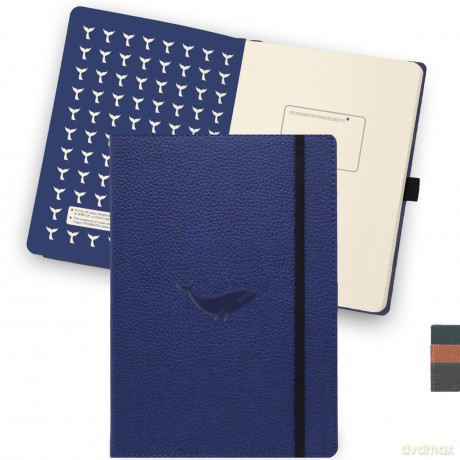 Dingbats* - Wildlife Lined Extra Large A4 Notebook - PU Leather Hardcover Journal for Work, Writing - Pocket, Elastic Closure, Pen Holder, Bookmark - Dingbats* Notebooks [KALENDARZ]