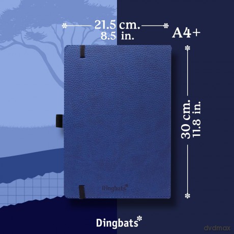 Dingbats* - Wildlife Lined Extra Large A4 Notebook - PU Leather Hardcover Journal for Work, Writing - Pocket, Elastic Closure, Pen Holder, Bookmark - Dingbats* Notebooks [KALENDARZ]