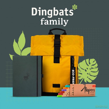 Dingbats* - Wildlife Squared Extra Large A4 Notebook - PU Leather Hardcover Journal for Work, Writing - Pocket, Elastic Closure, Pen Holder, Bookmark - Dingbats* Notebooks [KSIĄŻKA]