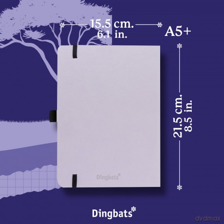 Dingbats* Earth Dotted Journal A5 - Vegan Leather, Hardcover, Ideal for Work, Travel - Pocket, Elastic Closure, Bookmark - Dingbats* Notebooks [KSIĄŻKA]