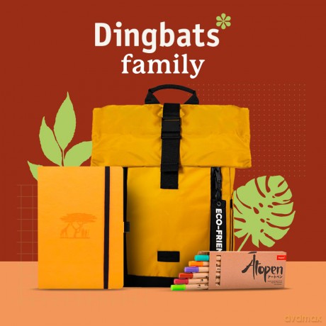 Dingbats* Earth Dotted Journal A5 - Vegan Leather, Hardcover, Ideal for Work, Travel - Pocket, Elastic Closure, Bookmark - Dingbats* Notebooks [KSIĄŻKA]
