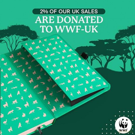 Dingbats* Earth Dotted Journal A5 - Vegan Leather, Hardcover, Ideal for Work, Travel - Pocket, Elastic Closure, Bookmark - Dingbats* Notebooks [KSIĄŻKA]