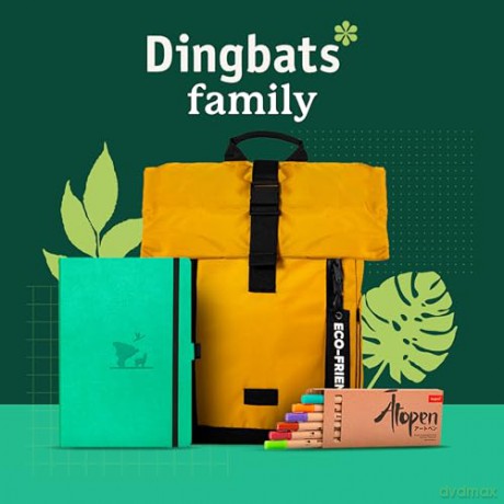 Dingbats* Earth Dotted Journal A5 - Vegan Leather, Hardcover, Ideal for Work, Travel - Pocket, Elastic Closure, Bookmark - Dingbats* Notebooks [KSIĄŻKA]