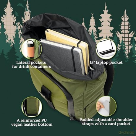 Dingbats* Notebooks Unisex Roll Top Backpack Backpack [KSIĄŻKA]