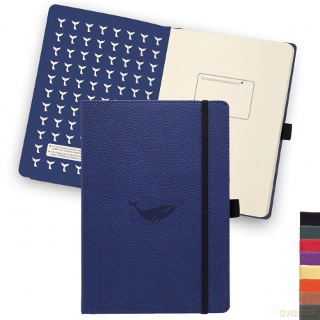 Dingbats* Wildlife Dotted Journal A5 - Vegan Leather Hardcover, Ideal for Work, Travel - Pocket, Elastic Closure, Bookmark - Dingbats* Notebooks [KSIĄŻKA]