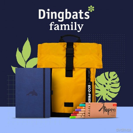 Dingbats* Wildlife Dotted Journal A5 - Vegan Leather Hardcover, Ideal for Work, Travel - Pocket, Elastic Closure, Bookmark - Dingbats* Notebooks [KSIĄŻKA]