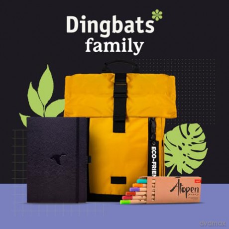Dingbats* Wildlife Dotted Journal A5 - Vegan Leather Hardcover, Ideal for Work, Travel - Pocket, Elastic Closure, Bookmark - Dingbats* Notebooks [KSIĄŻKA]