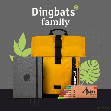 Dingbats* Wildlife Dotted Journal A5 - Vegan Leather Hardcover, Ideal for Work, Travel - Pocket, Elastic Closure, Bookmark - Dingbats* Notebooks [KSIĄŻKA]
