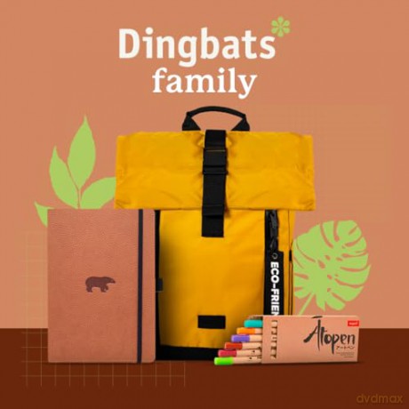 Dingbats* Wildlife Lined Journal A5 - Vegan Leather Hardcover, Ideal for Work, Travel - Pocket, Elastic Closure, Bookmark [KSIĄŻKA]