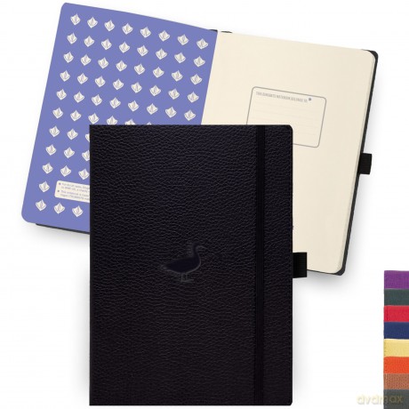 Dingbats* Wildlife Plain Journal A5 - Vegan Leather Hardcover, Ideal for Work, Travel - Pocket, Elastic Closure, Bookmark - Dingbats* Notebooks [KSIĄŻKA]