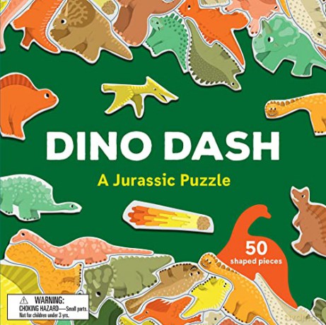 Dino Dash: A Jurassic Puzzle - Caroline Selmes [KSIĄŻKA]