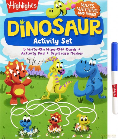 Dinosaur Activity Set (Highlights Puzzle and Activity Sets): Mazes, Matching, and More! - Highlights [KSIĄŻKA]