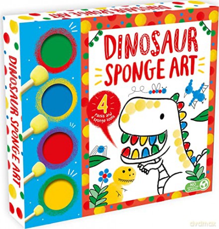 Dinosaur Sponge Art (My First Sponge Art Set) - Igloo Books [KSIĄŻKA]