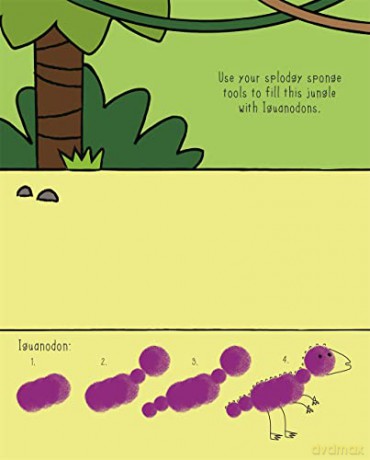 Dinosaur Sponge Art (My First Sponge Art Set) - Igloo Books [KSIĄŻKA]