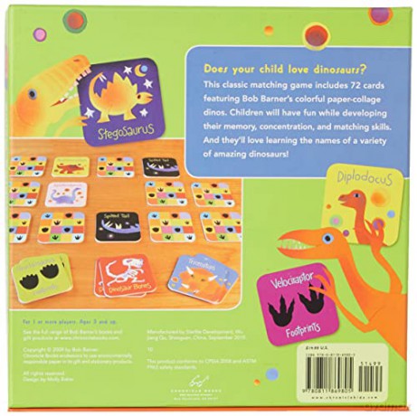 Dinosaurs! Matching Game - Bob Barner [KSIĄŻKA]